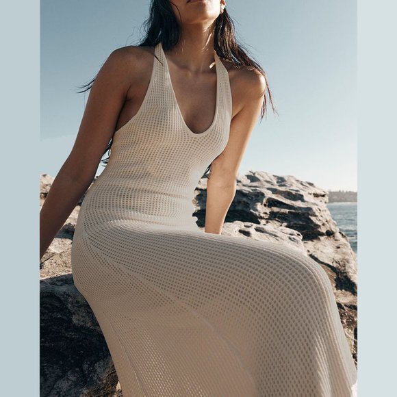 brand market Dresses & Skirts - Size-M, Crochet cotton midi dress